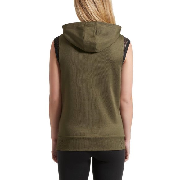 NWT Puma Explosive Sleeveless Hoodie, Olive, Sz M - Picture 7 of 7